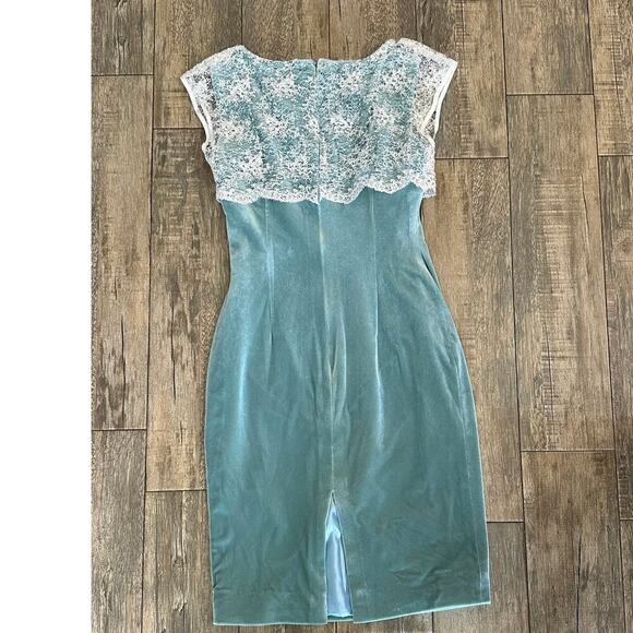 Zangtoi Women's Green & White Embroidered Sleeveless Shift Mini Dress Size - Picture 4 of 16